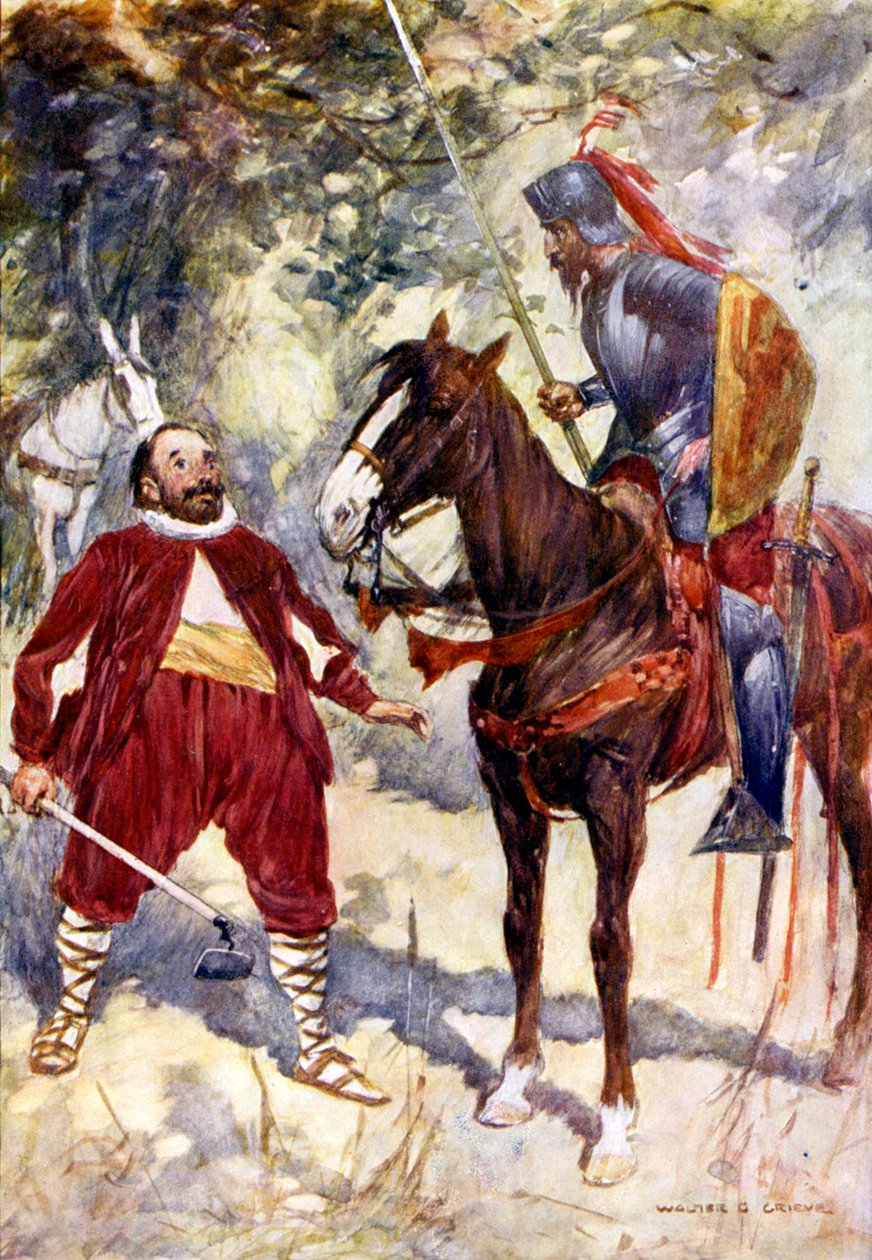 Illustration for Don Quixote by Walter Grieve