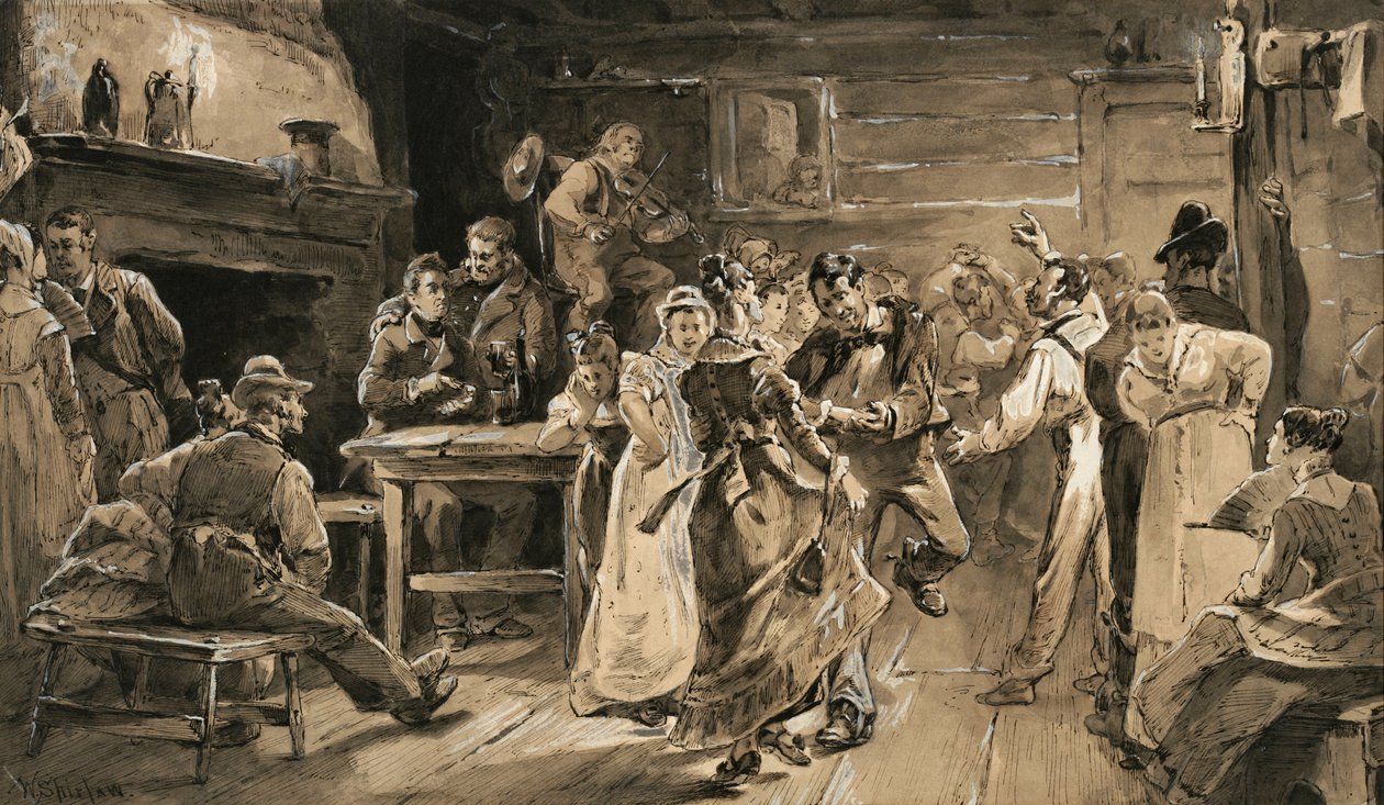The Country Dance by Walter Shirlaw