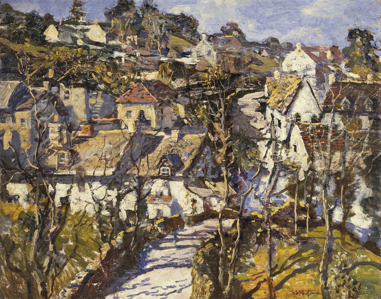 The Village Bridge by Walter Elmer Schofield