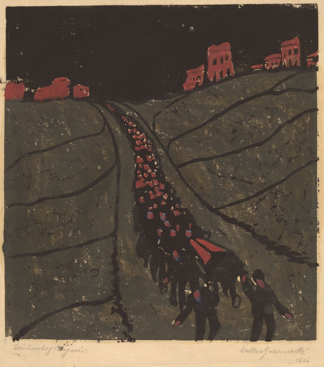 The Burial by Walter Gramatte