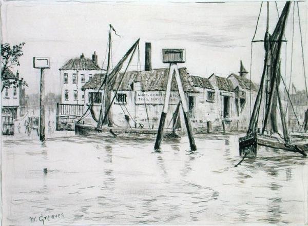 Chelsea Dock by Walter Greaves