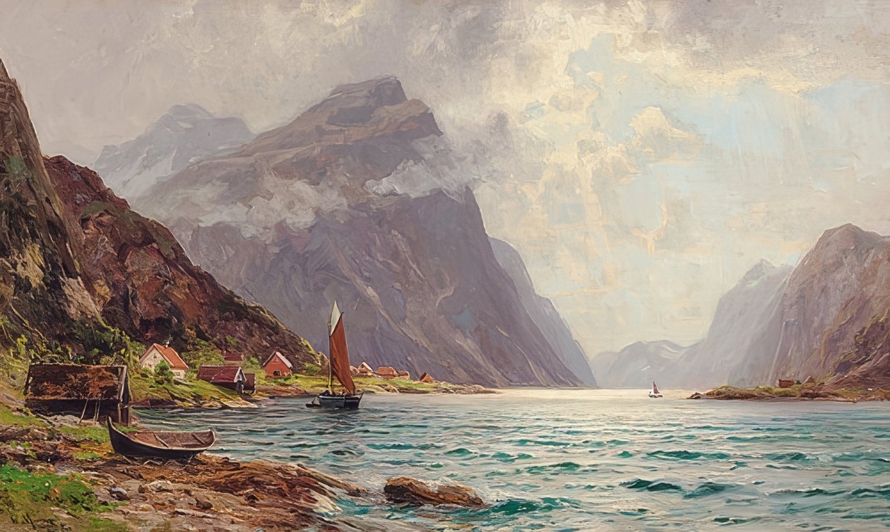 Fjord Landscape by Walter Moras