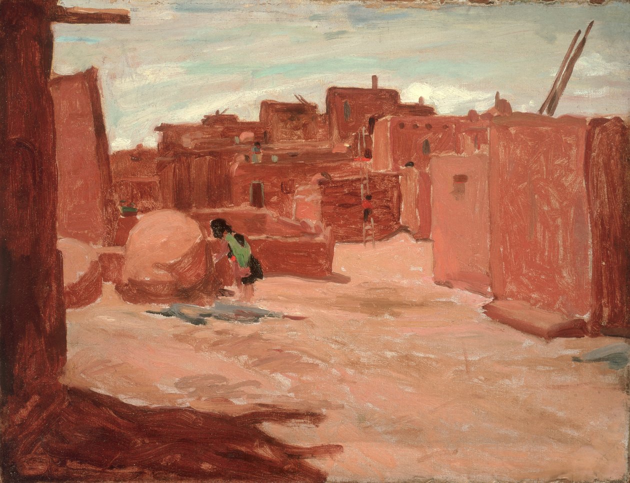 Adobe Village by Walter Ufer