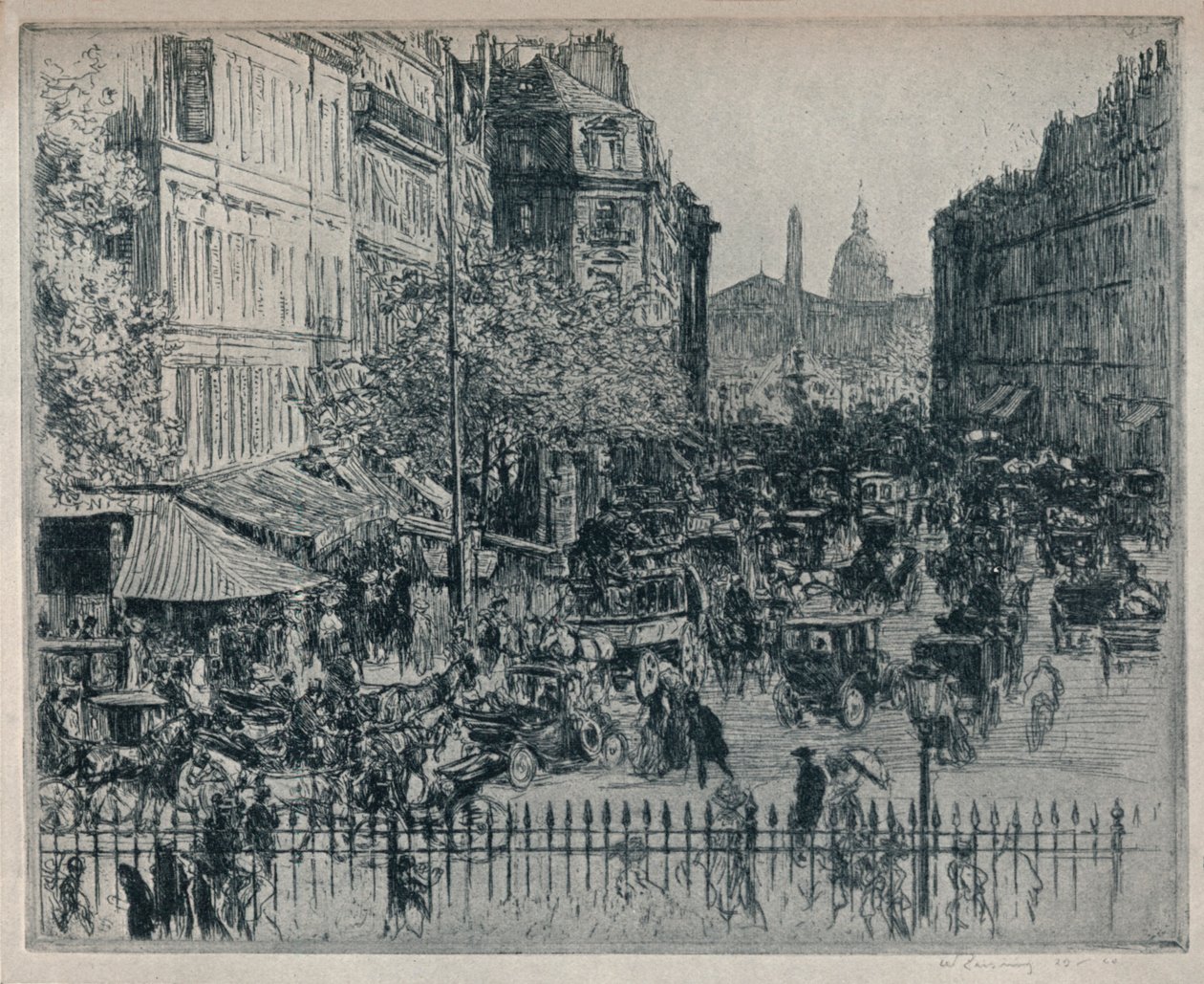 Rue Royale, Paris by Walter Zeising