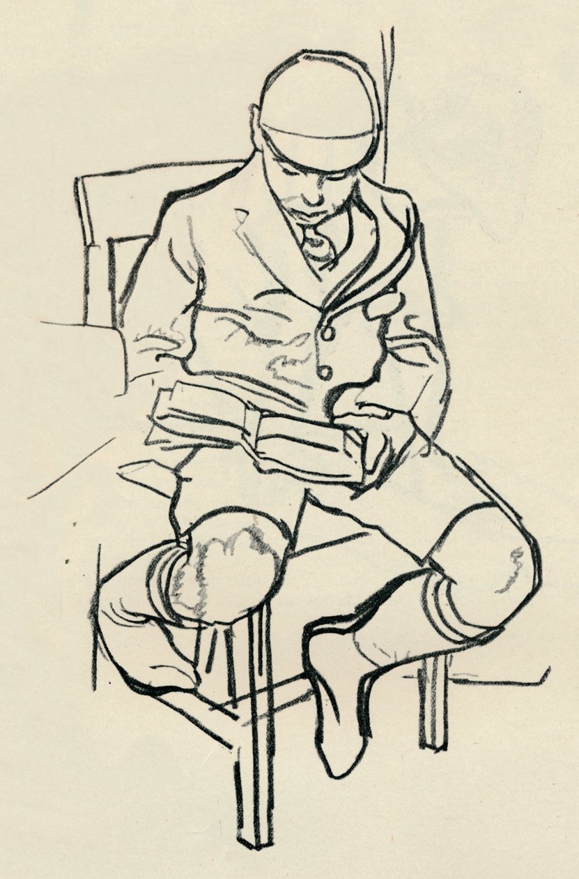 Boy Reading by Warwick Reynolds