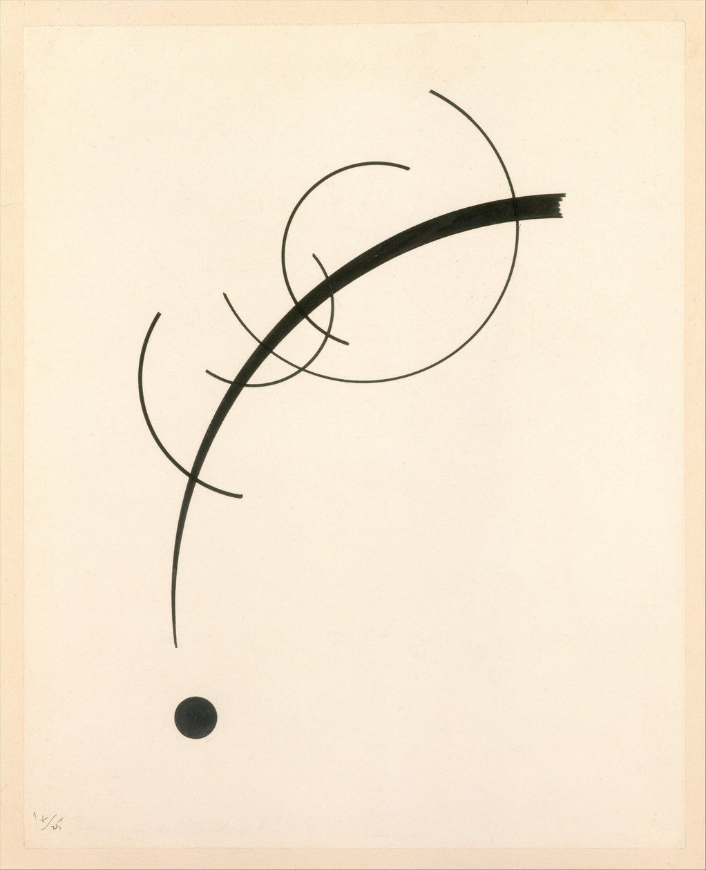 Free Curve to the Point - Accompanying Sound of Geometric Curves by Wassily Kandinsky