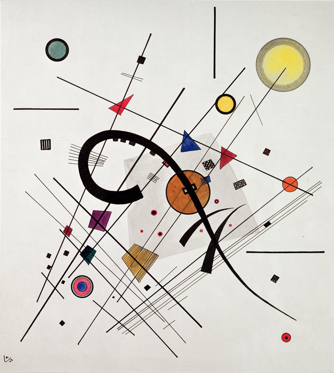 Grey Square by Wassily Kandinsky