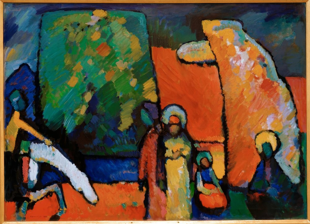 Improvisation 2 (Funeral March) by Wassily Kandinsky
