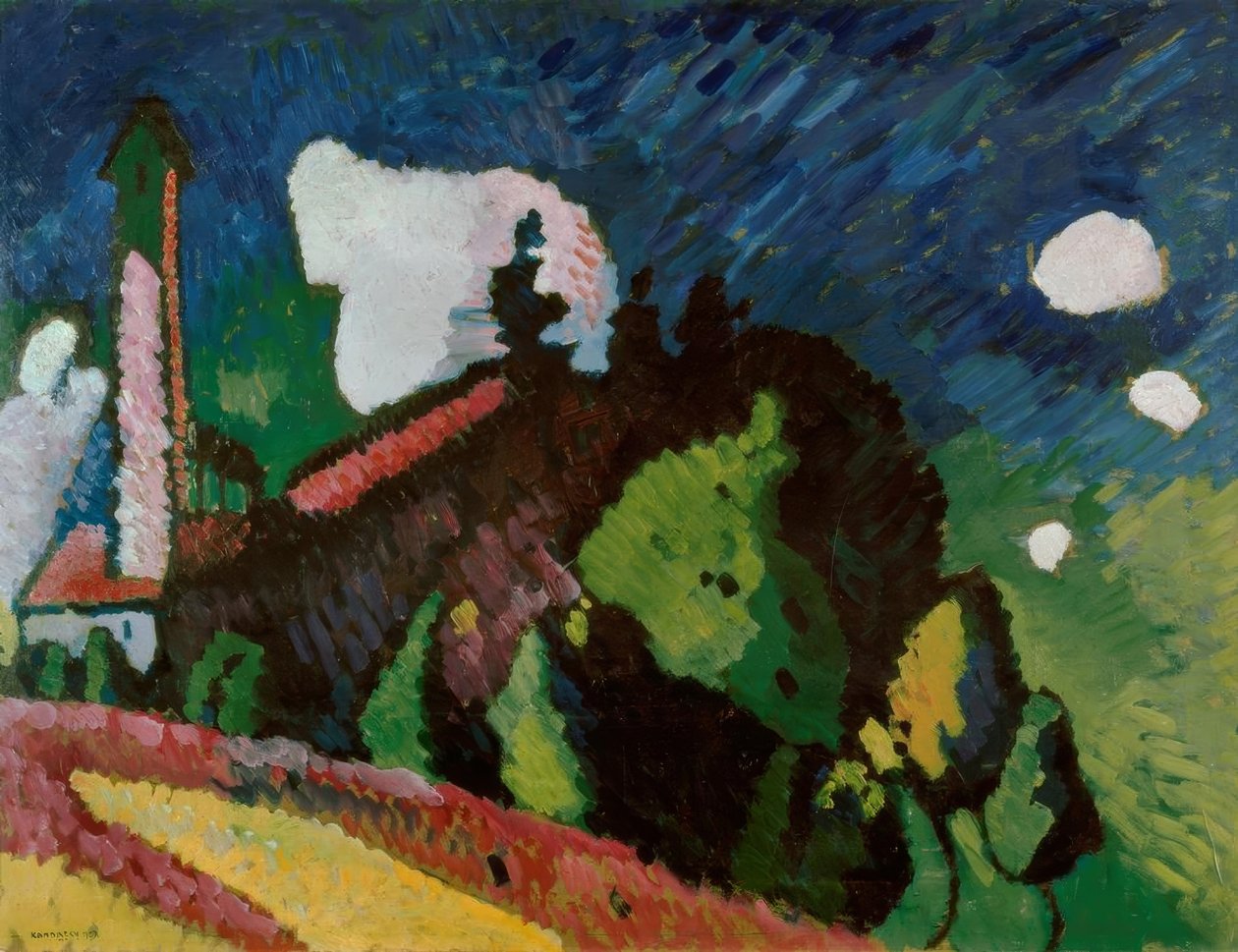 Landscape with Tower by Wassily Kandinsky