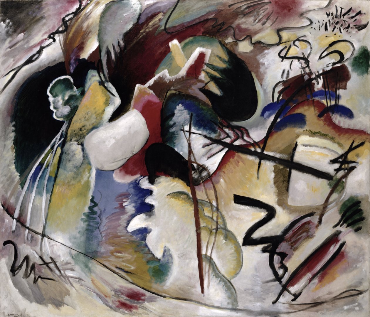 Painting with White Form, 1913 by Wassily Kandinsky