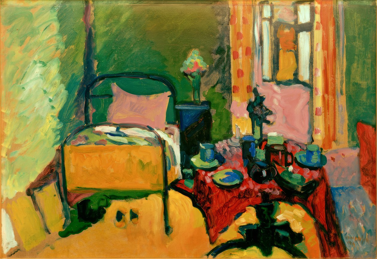 Bedroom in Ainmillerstraße by Wassily Kandinsky