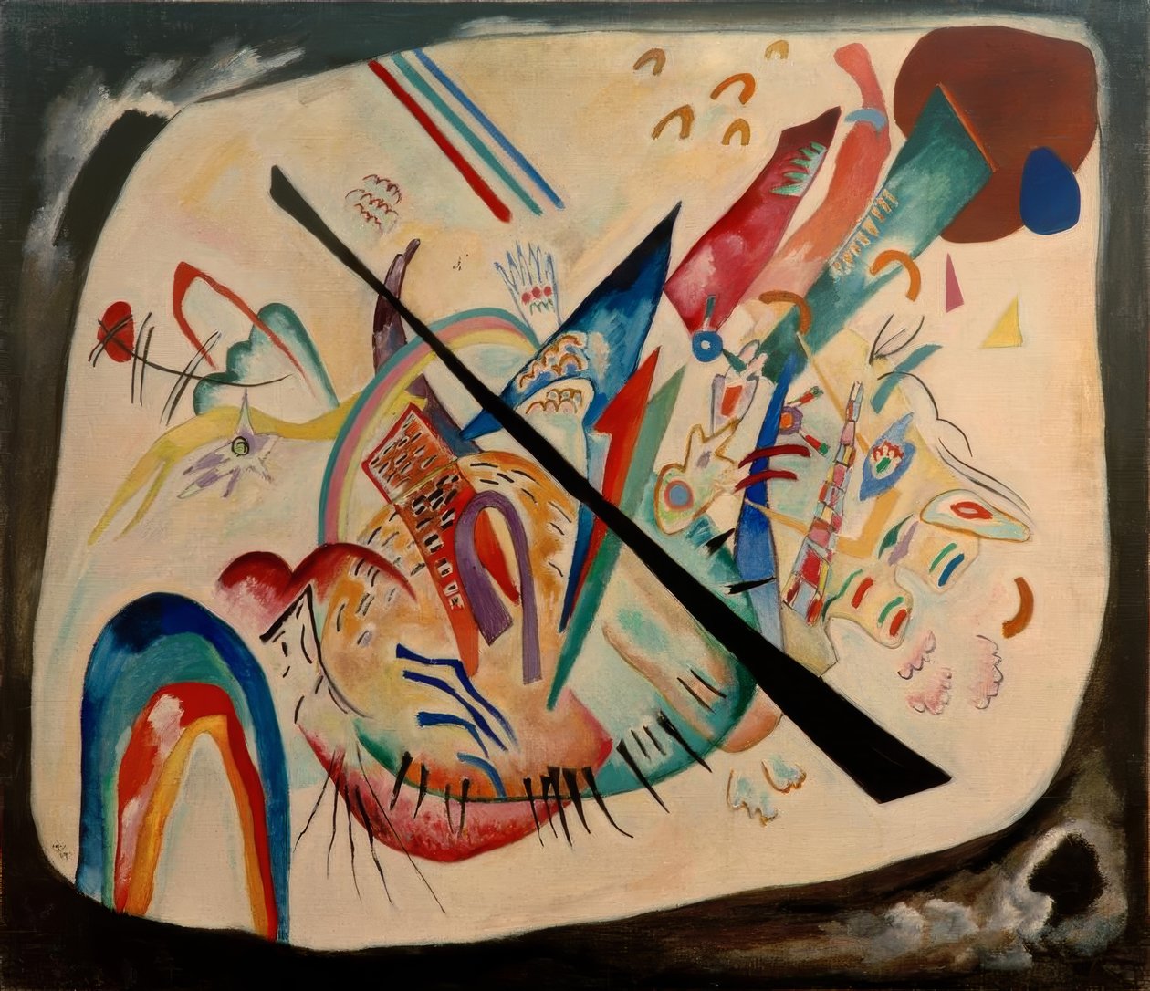 White Oval by Wassily Kandinsky