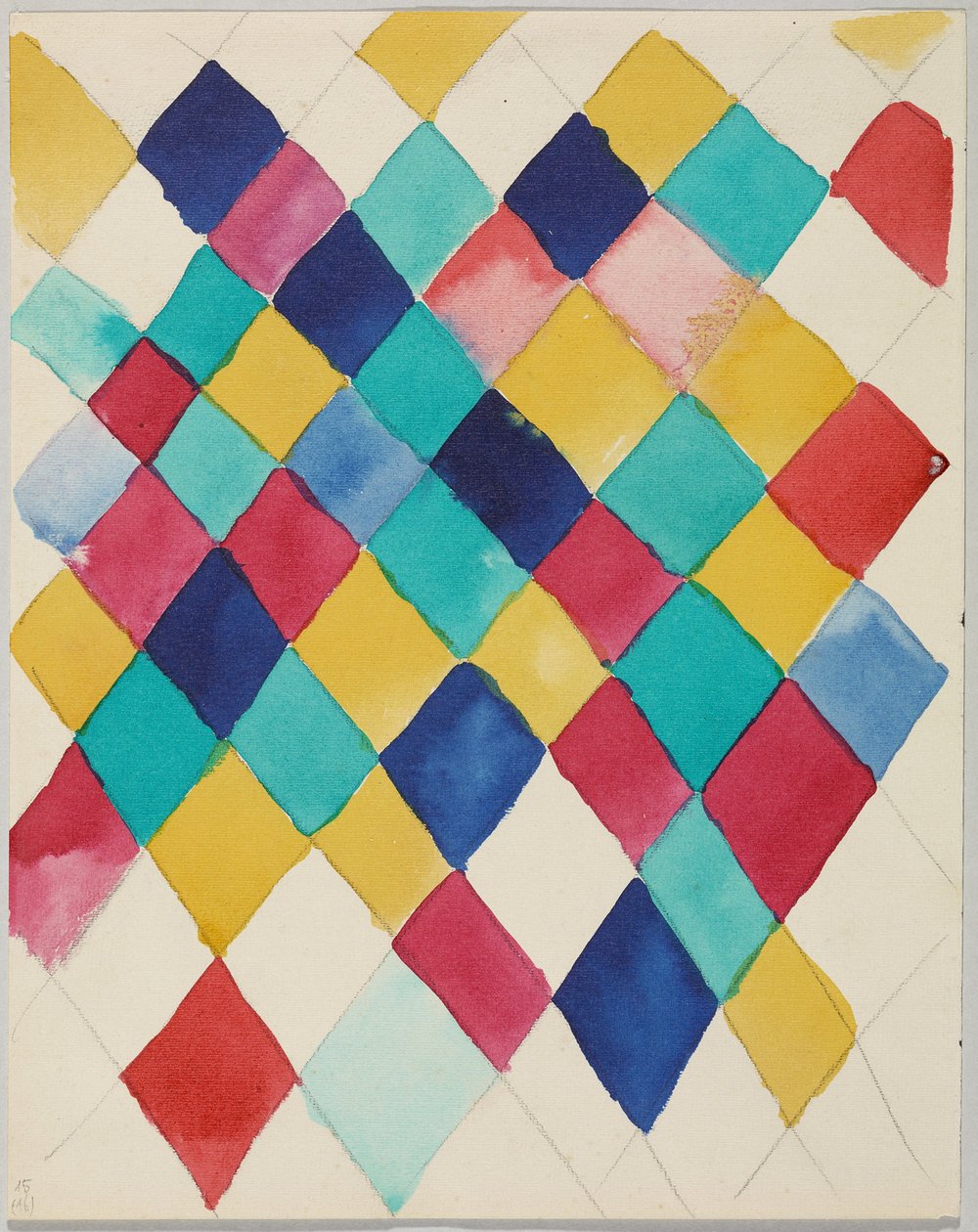 Color Study with Diamonds by Wassily Kandinsky
