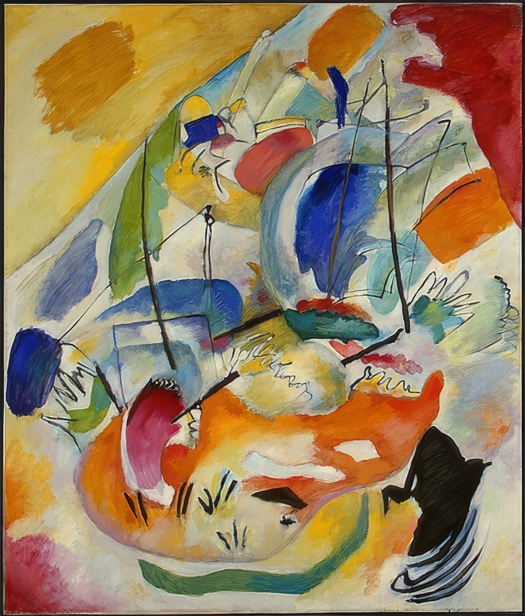 Improvisation 31 (Sea Battle). 1913 by Wassily Kandinsky