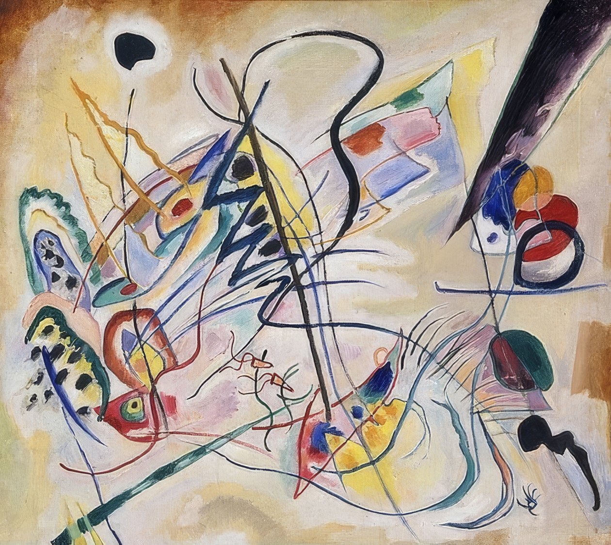 Musical Overture, Violet Wedge by Wassily Kandinsky