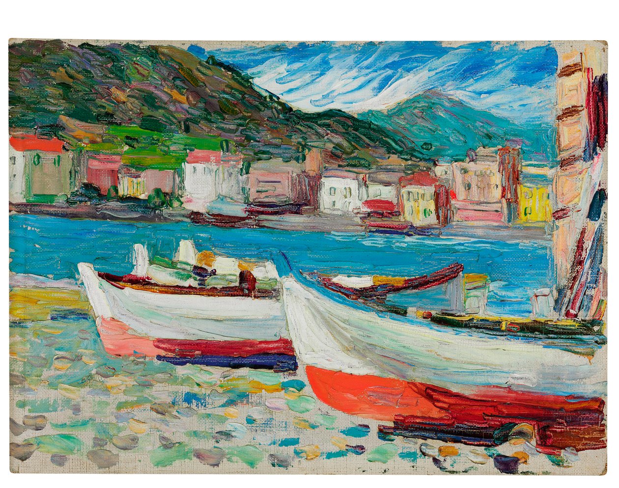 Rapallo, Boats by Wassily Kandinsky