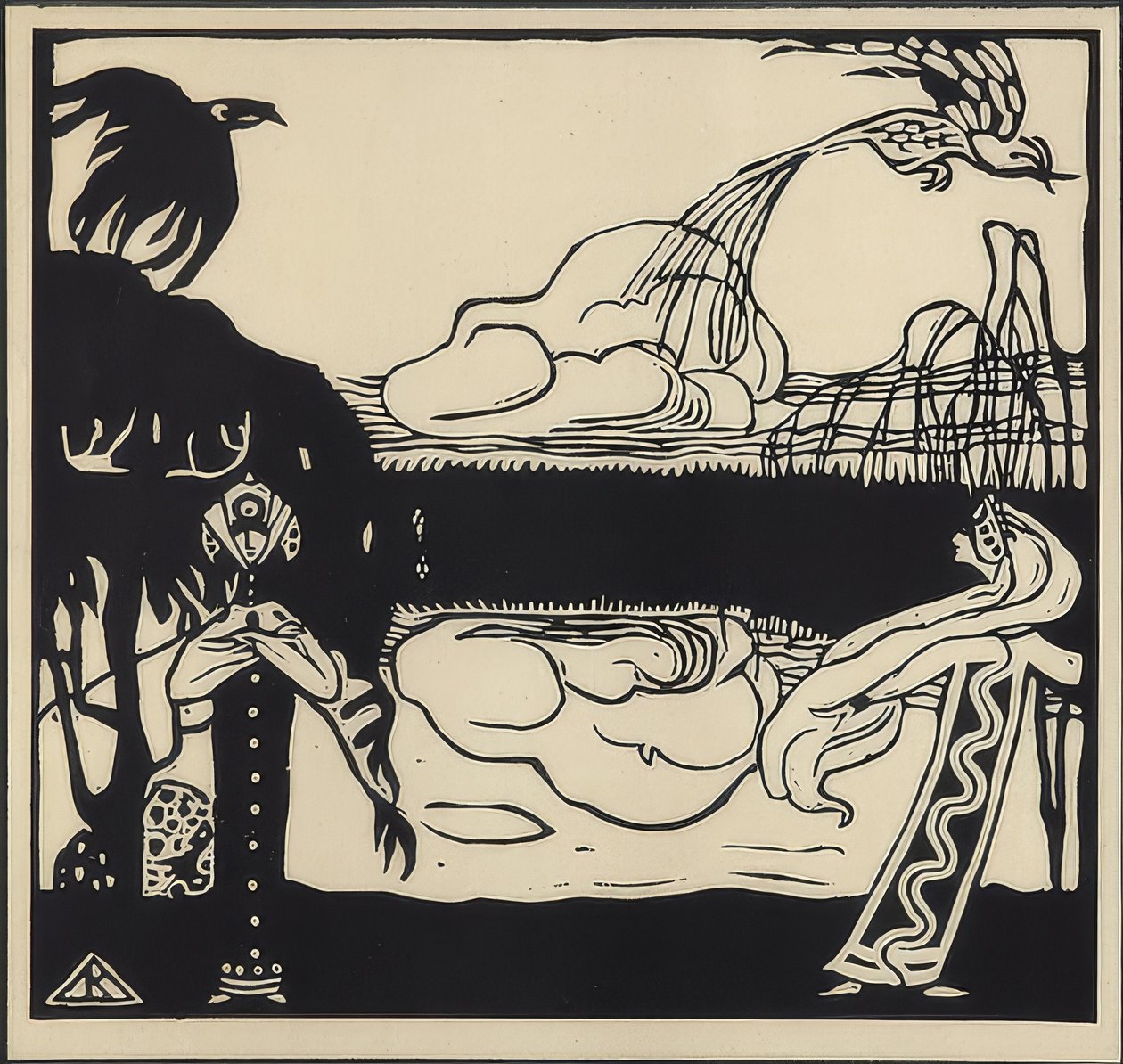 Two Birds by Wassily Kandinsky