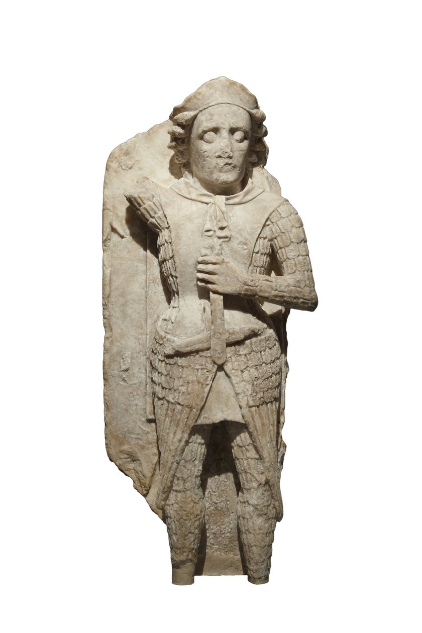 St Michael sculpture by Welsh school