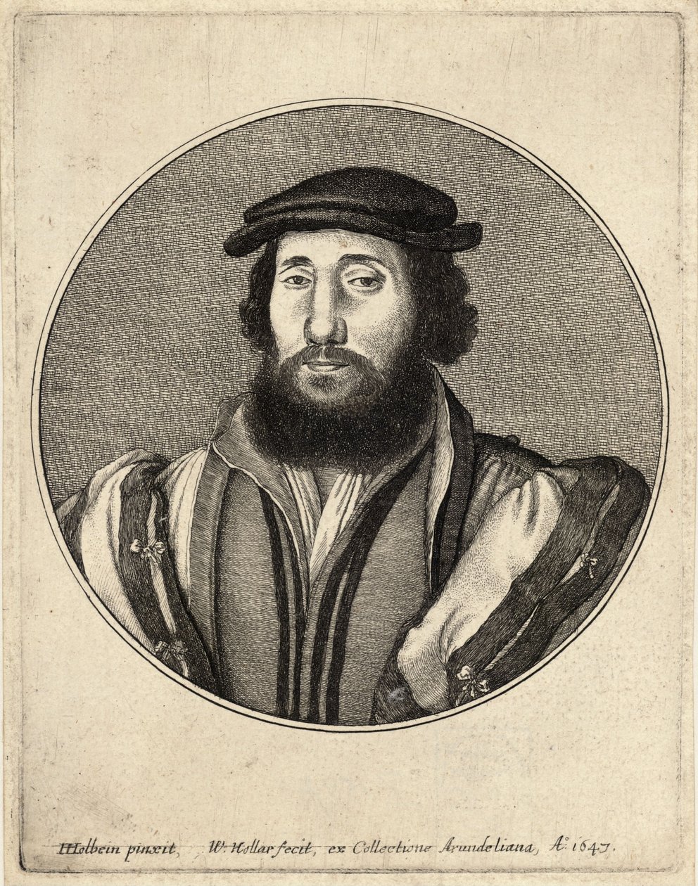 Bearded Man by Wenceslaus Hollar