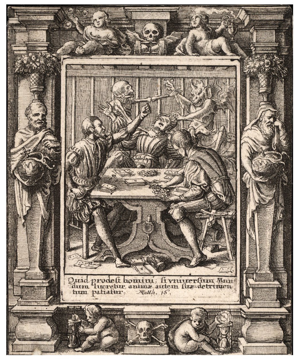 Gamesters by Wenceslaus Hollar