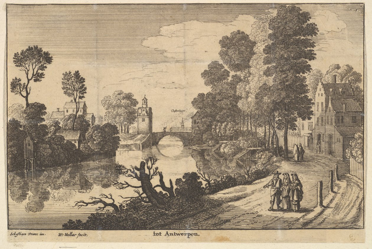 Antwerp by Wenceslaus Hollar
