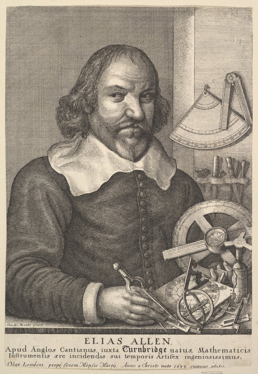 Elias Allen by Wenceslaus Hollar