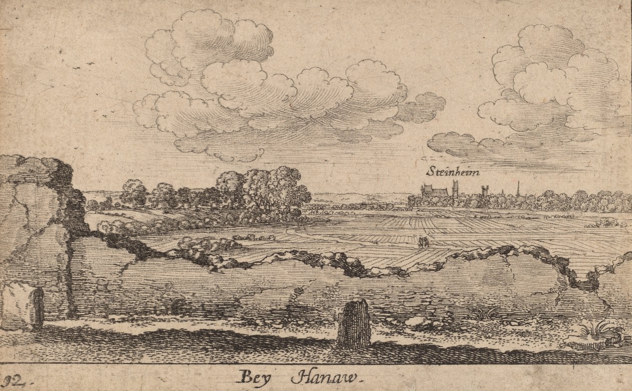 Hanau by Wenceslaus Hollar