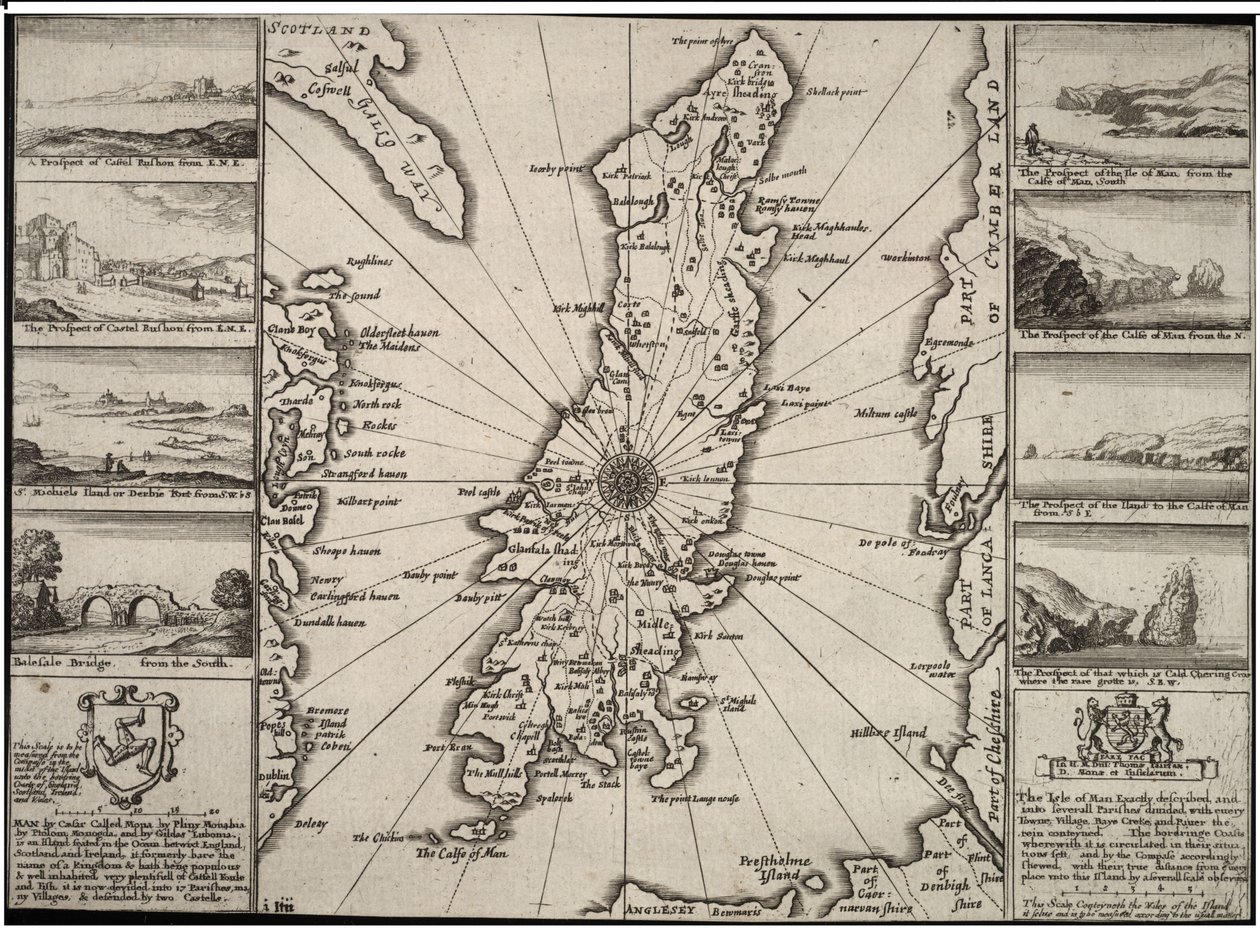 Isle of Man by Wenceslaus Hollar