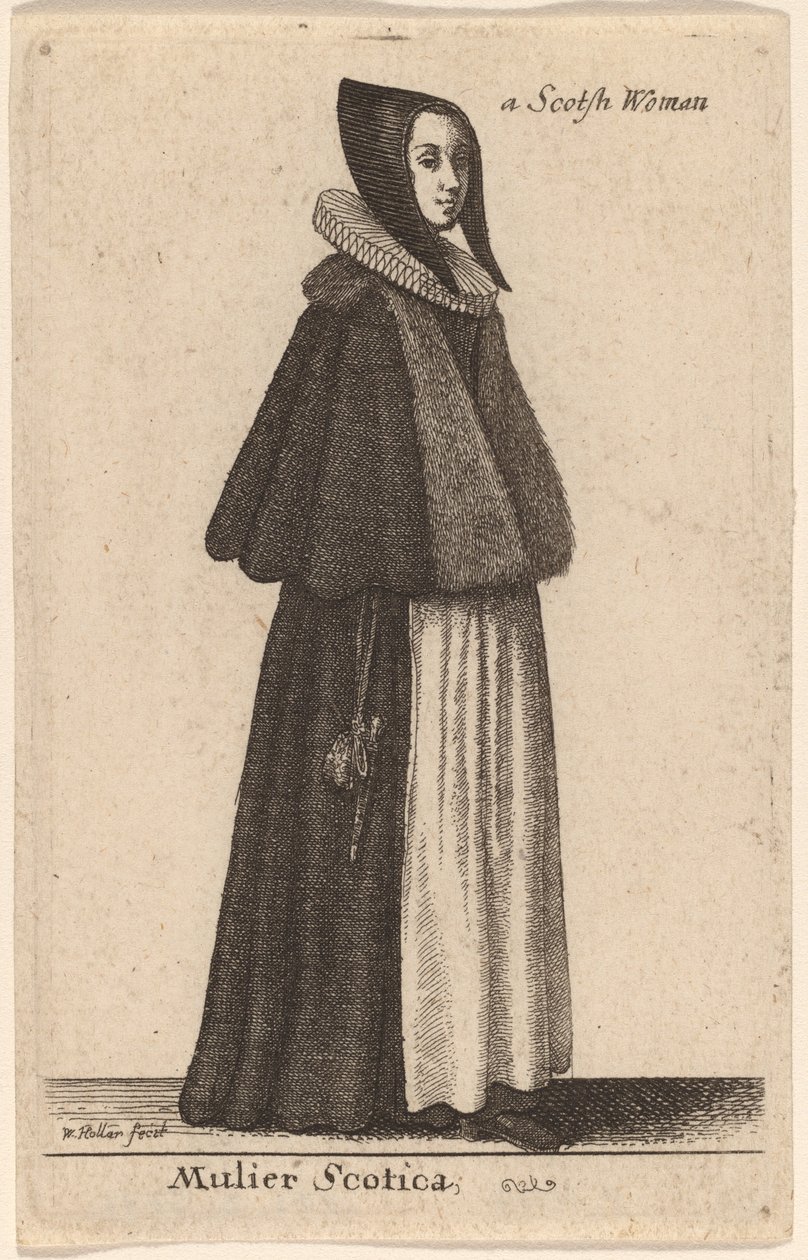 Scottish Woman by Wenceslaus Hollar