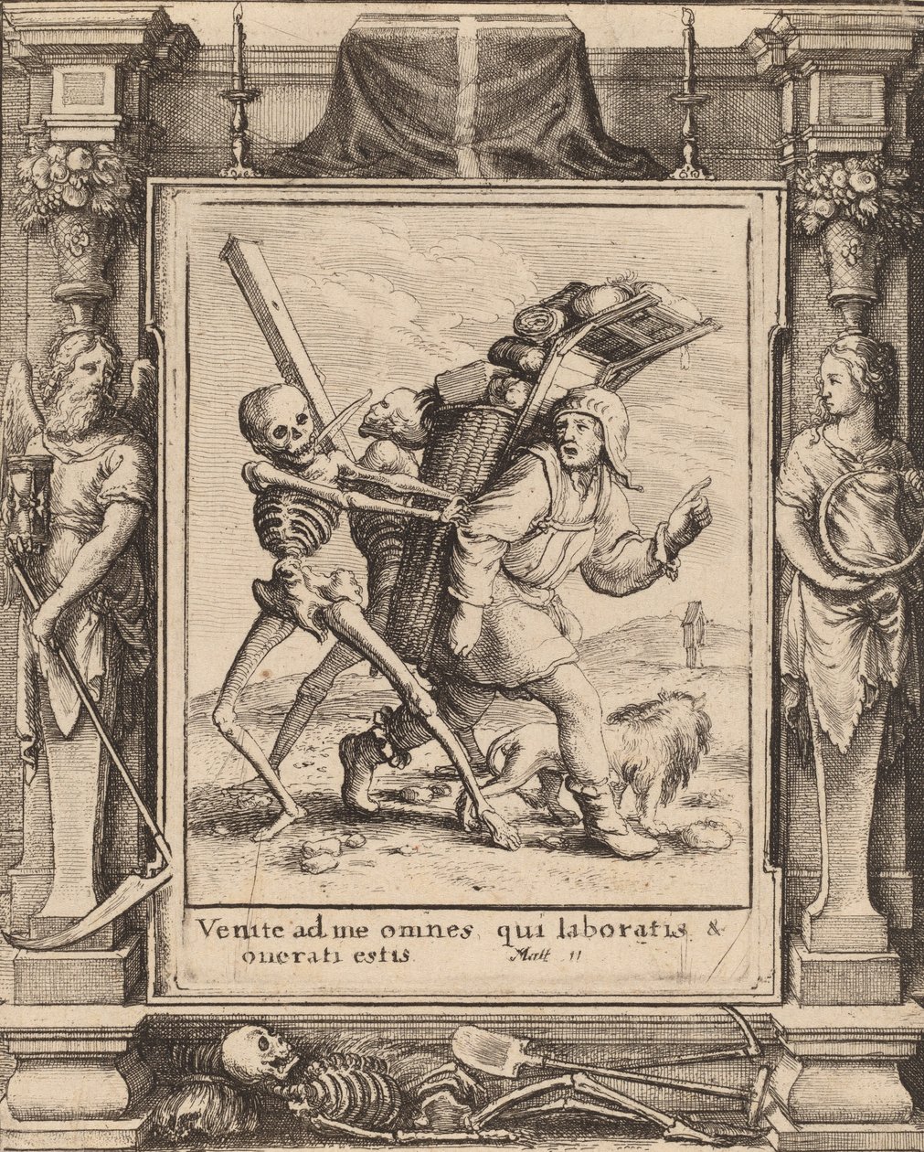 Peddler, 1651 by Wenceslaus Hollar