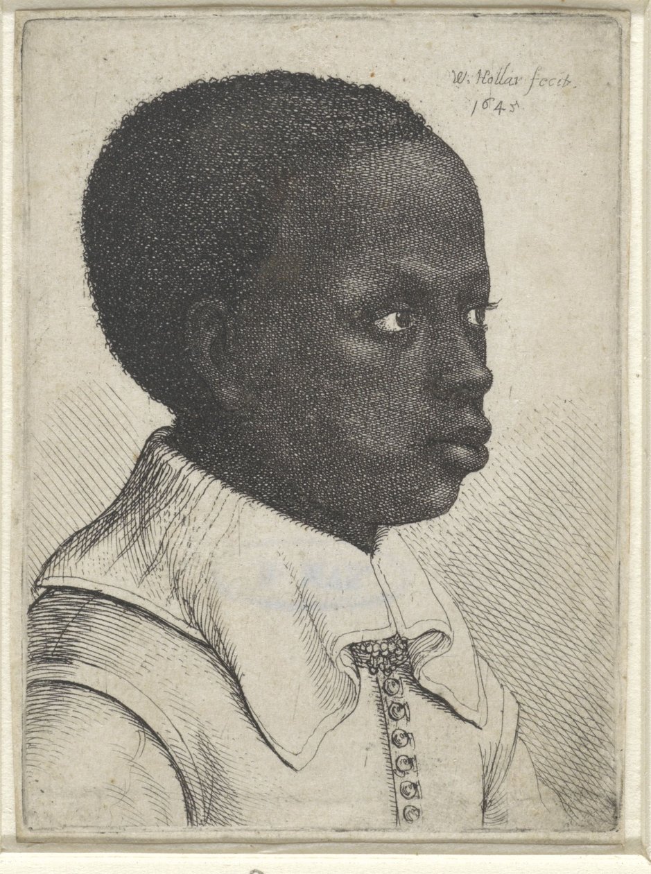 Portrait of a Black Boy, 1645 by Wenceslaus Hollar