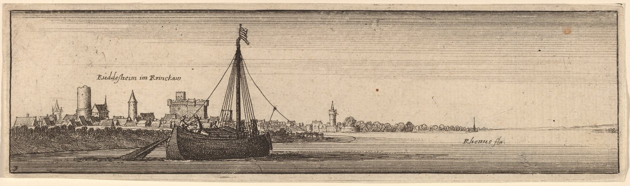 Rudesheim by Wenceslaus Hollar