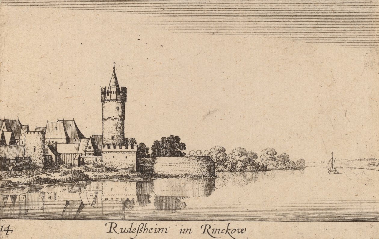 Rudesheim by Wenceslaus Hollar