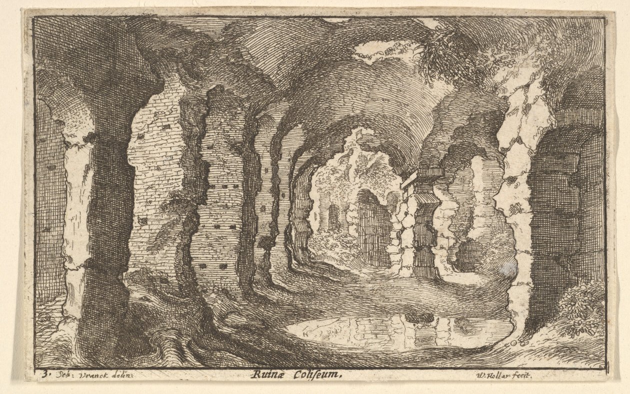 Ruinae Coliseum by Wenceslaus Hollar