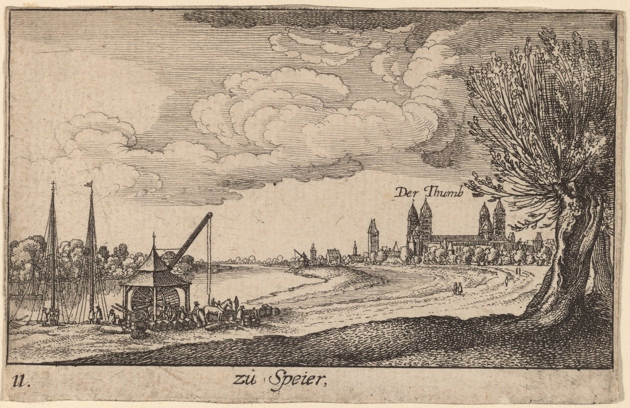 Speyer by Wenceslaus Hollar