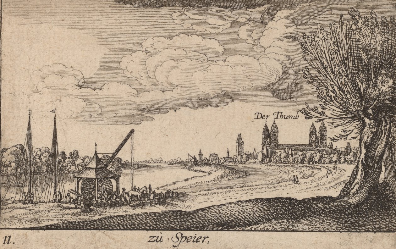 Speyer, 1635 by Wenceslaus Hollar