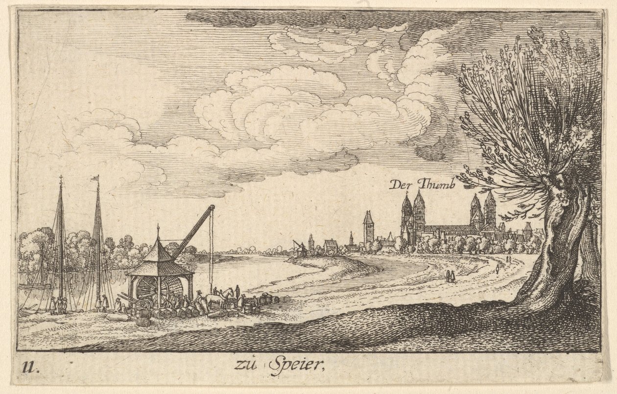 Speyer, 1635 by Wenceslaus Hollar