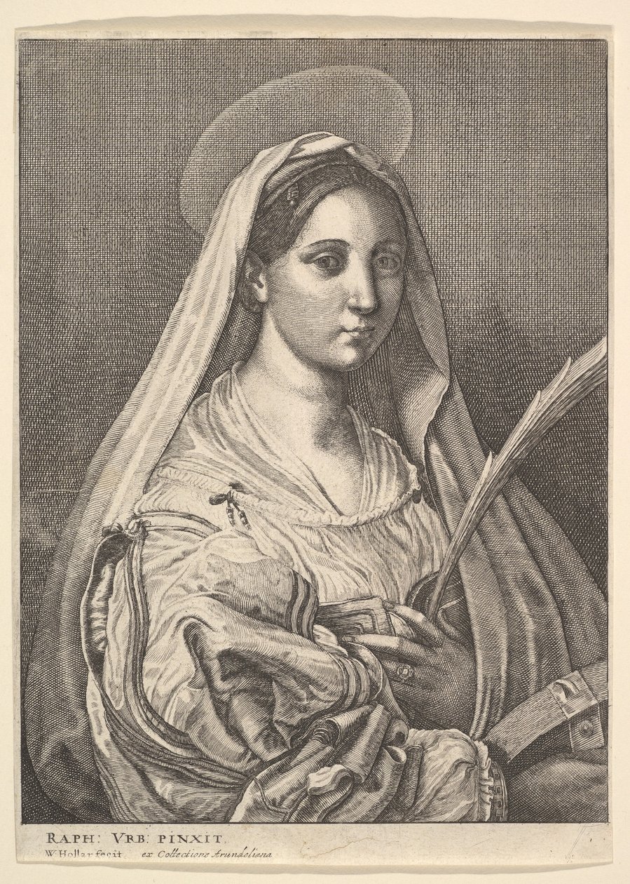 St. Catherine of Alexandria by Wenceslaus Hollar