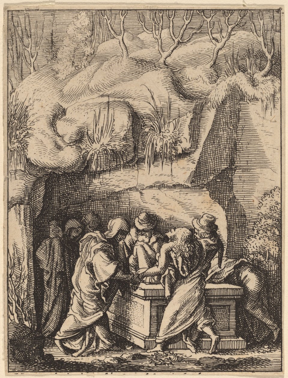 The Entombment by Wenceslaus Hollar