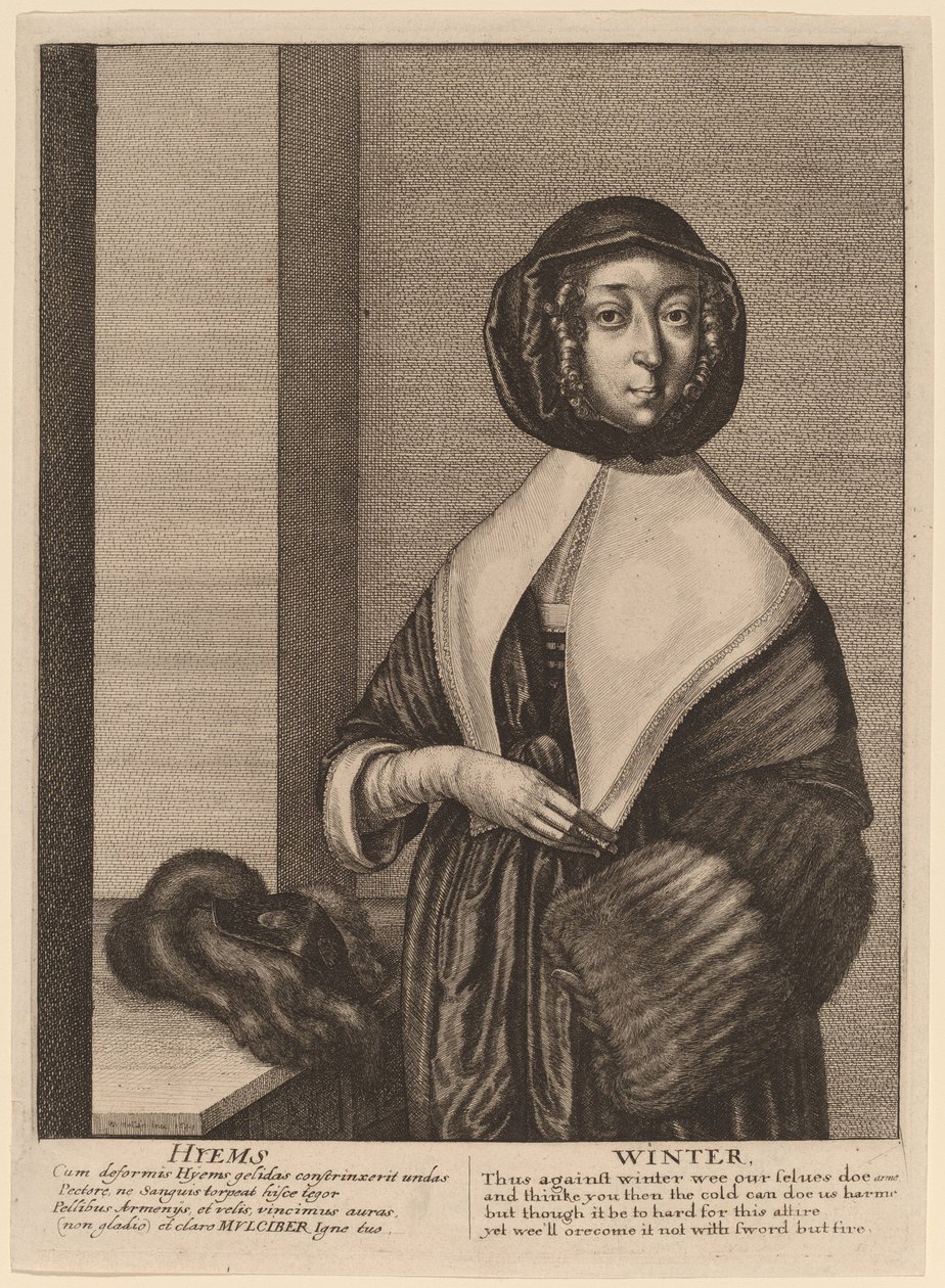 Winter by Wenceslaus Hollar