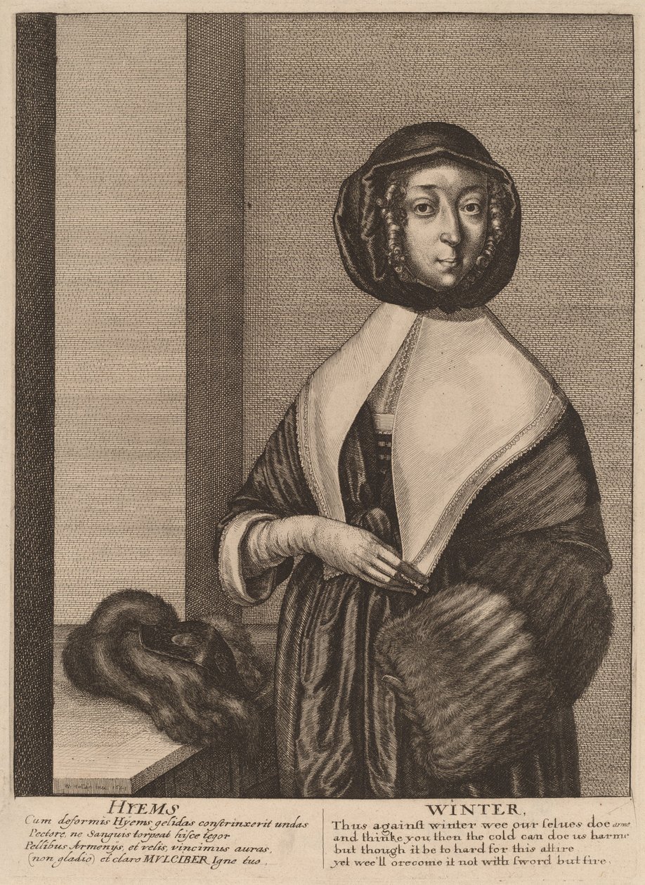 Winter by Wenceslaus Hollar