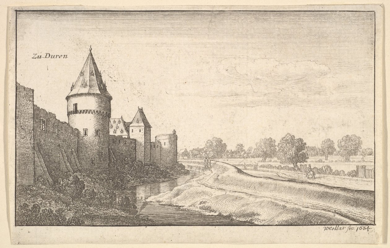 To Düren by Wenceslaus Hollar