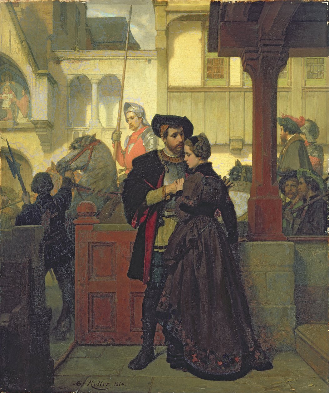 Farewell, 1864 by Wilhelm Koller