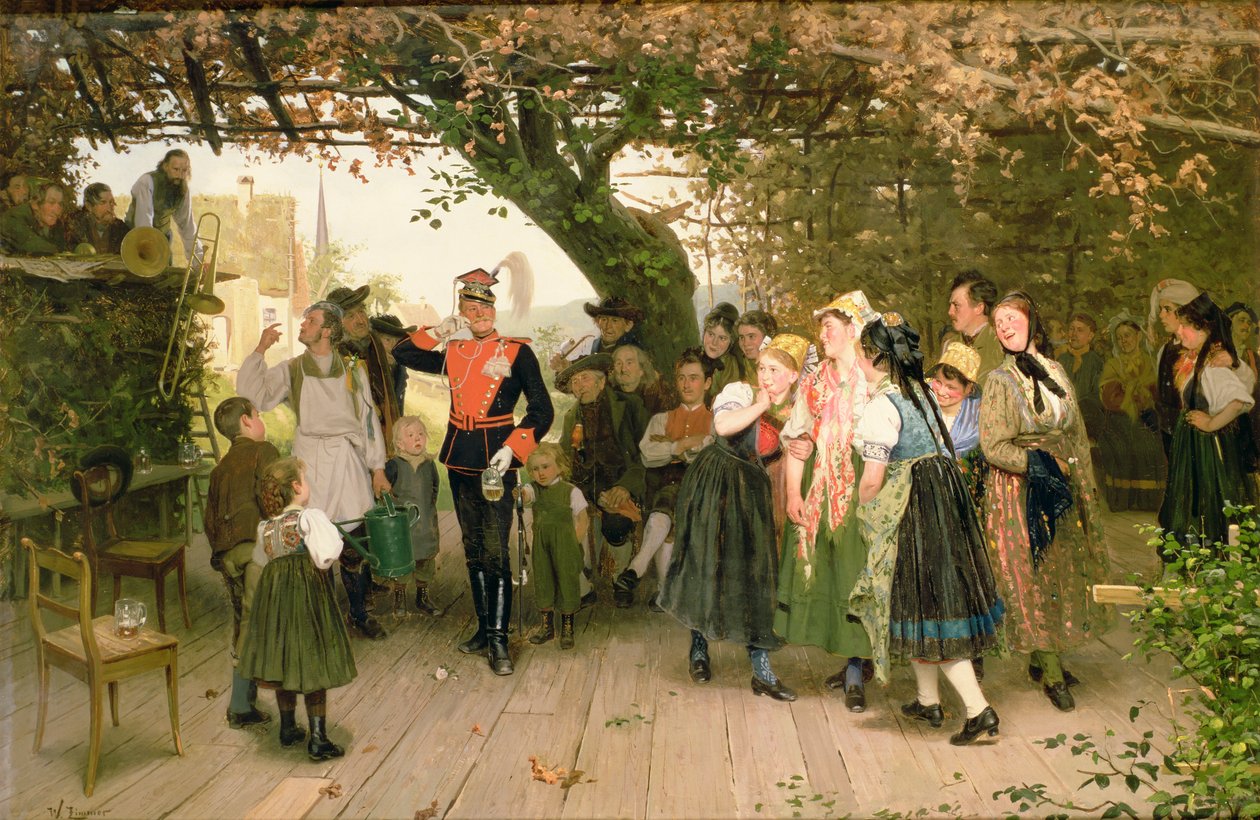 On Leave, 1883 by Wilhelm Zimmer