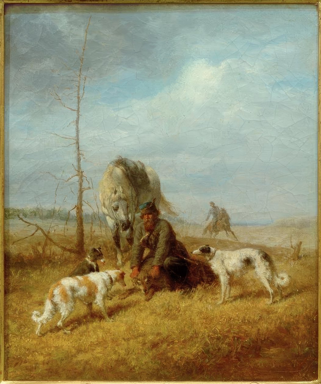 Wolf Hunt in Summer by Wilhelm Amandus Beer