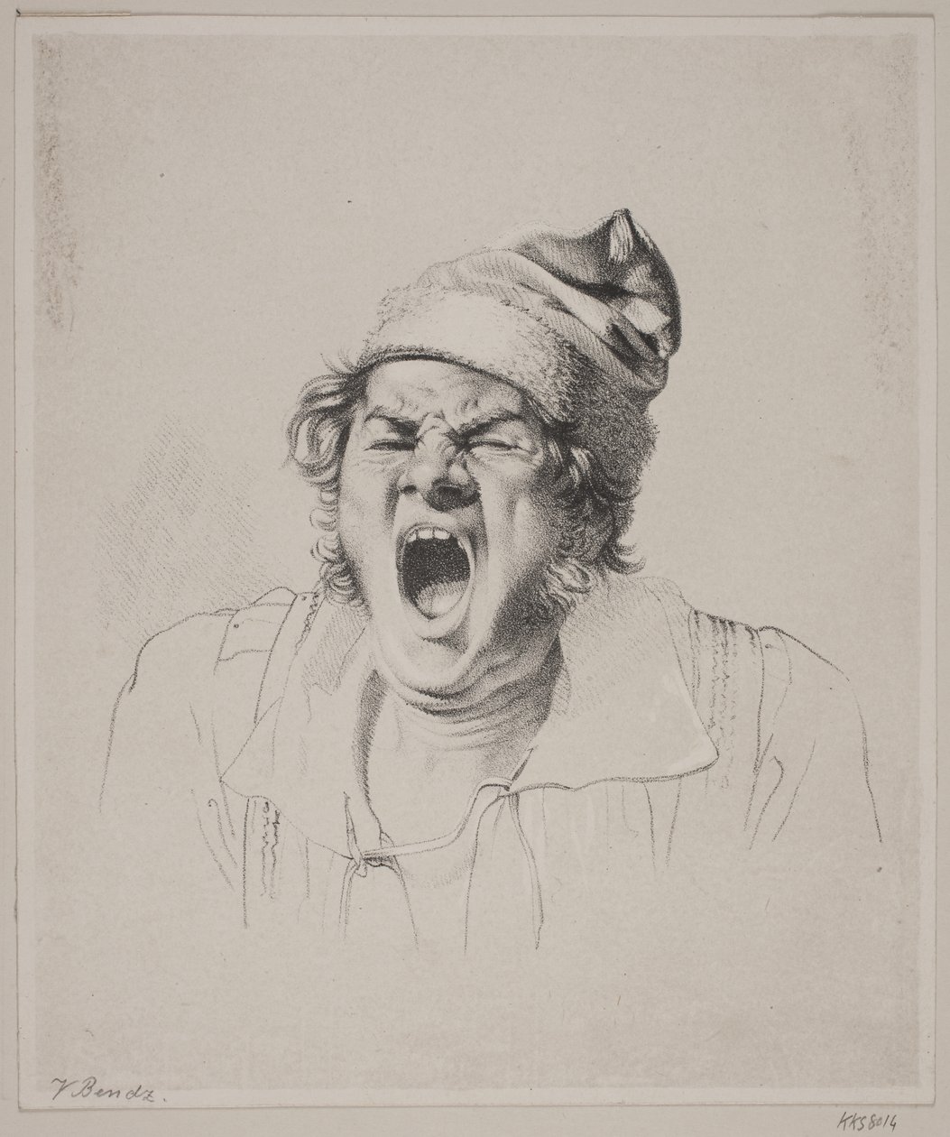 A Yawning Man by Wilhelm Bendz