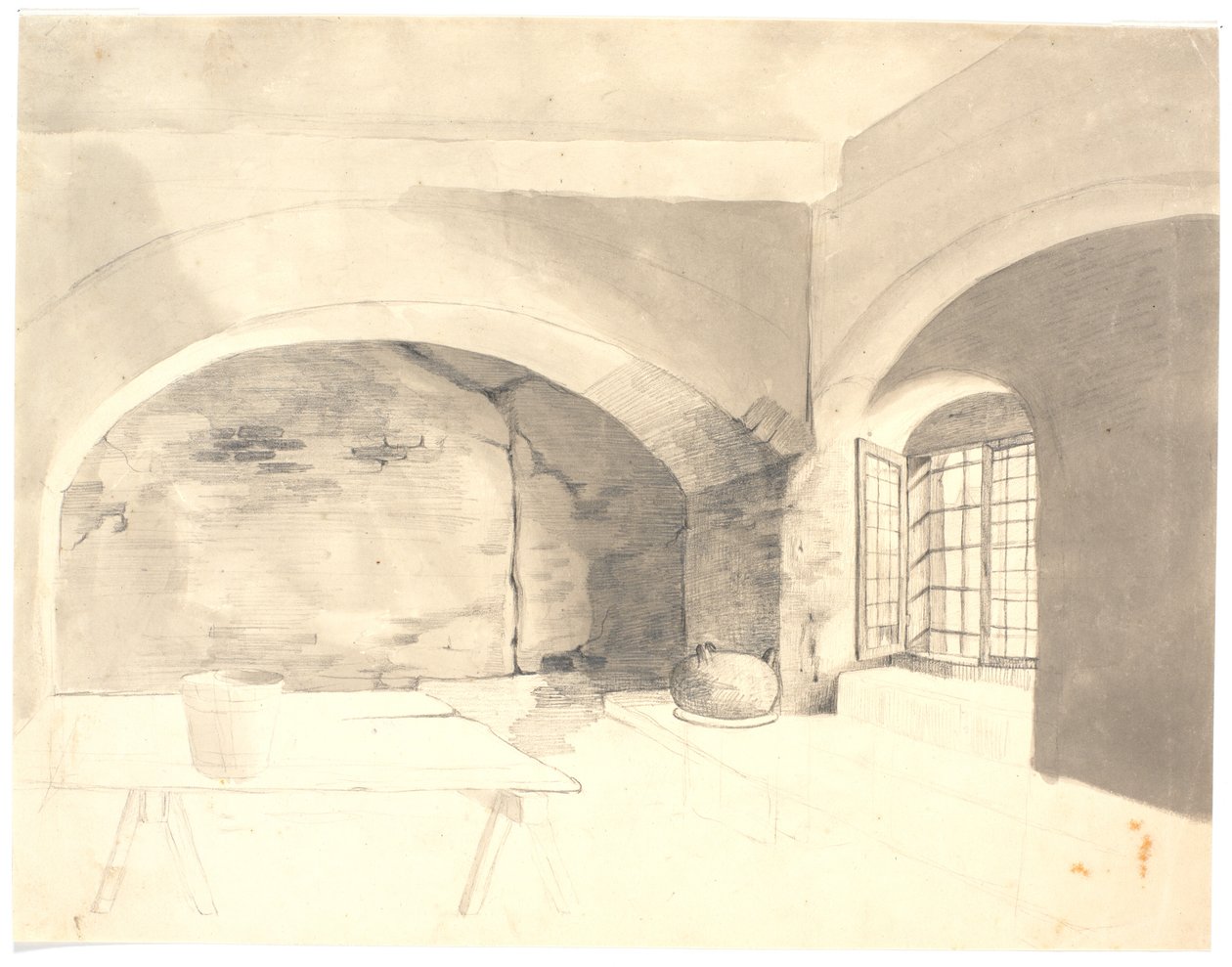 Cellar Interior by Wilhelm Bendz