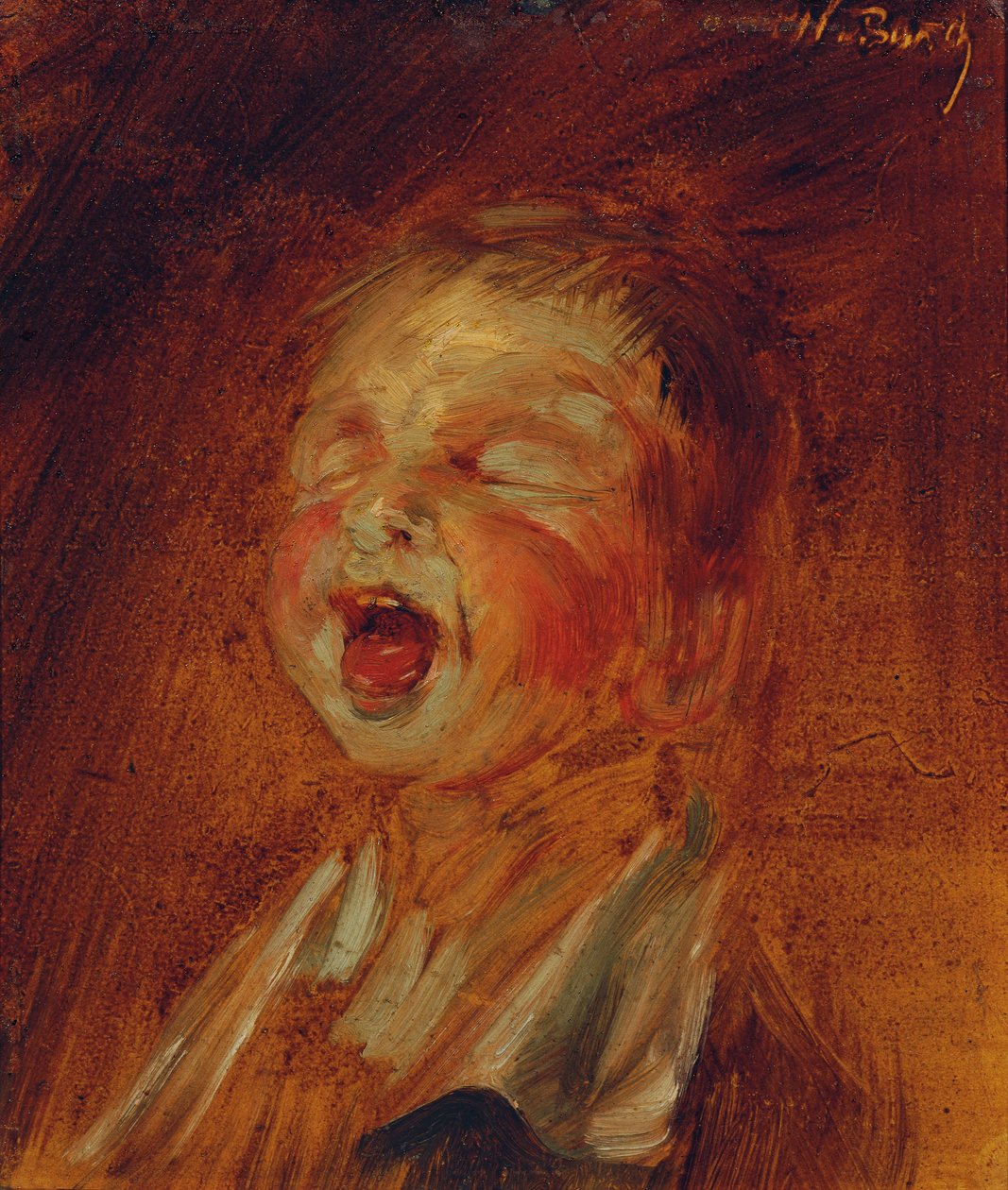Crying Boy by Wilhelm Busch