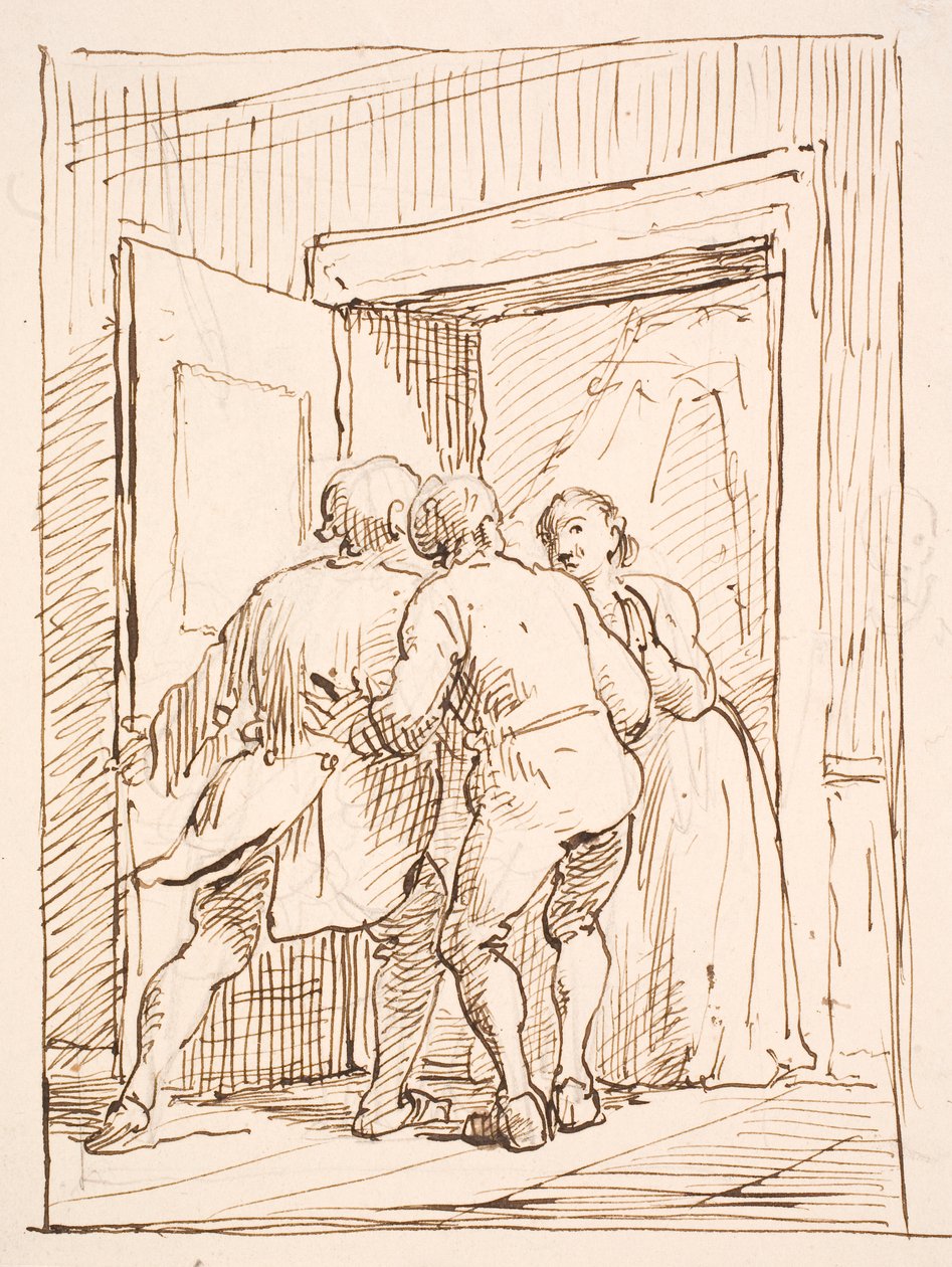 A Scandal by Wilhelm Marstrand