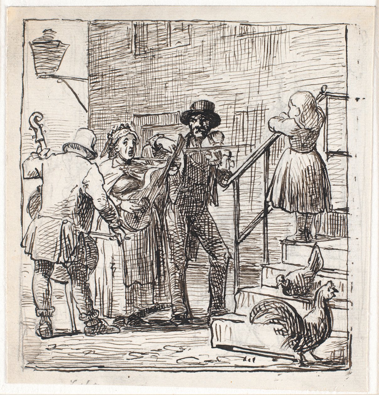 Street Musicians by Wilhelm Marstrand